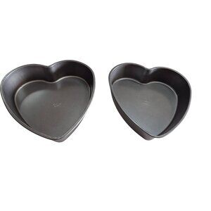 Wilton 9" Heart-Shaped Cake Pan Set 2 Nonstick Durable Bakeware